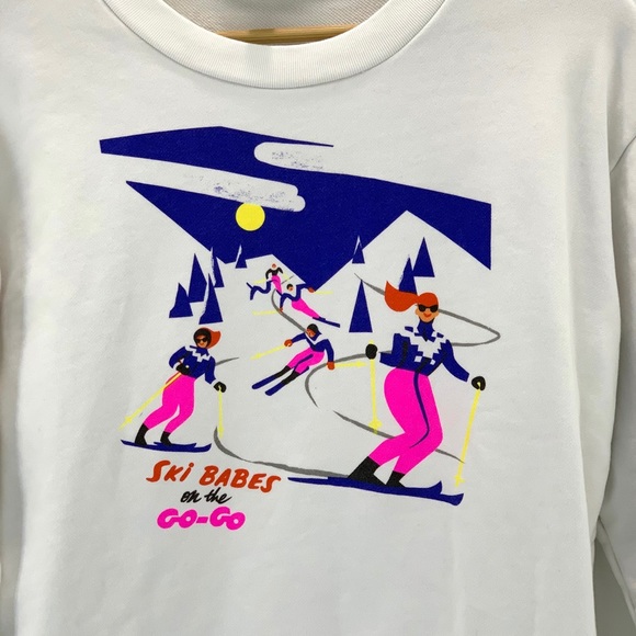 SOLD **** J. CREW SKI BABES SWEATSHIRT - Picture 3 of 5